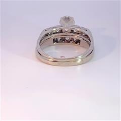 Lady's Diamond Wedding Band 10 Diamonds 1.40 Carat T.W. 14K White Gold 4.7g